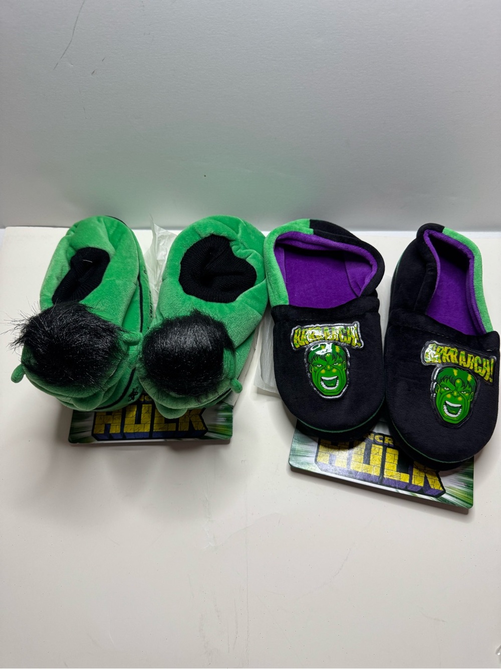 Marvel Hulk Plush Kids' Footies in Green, Black & Purple